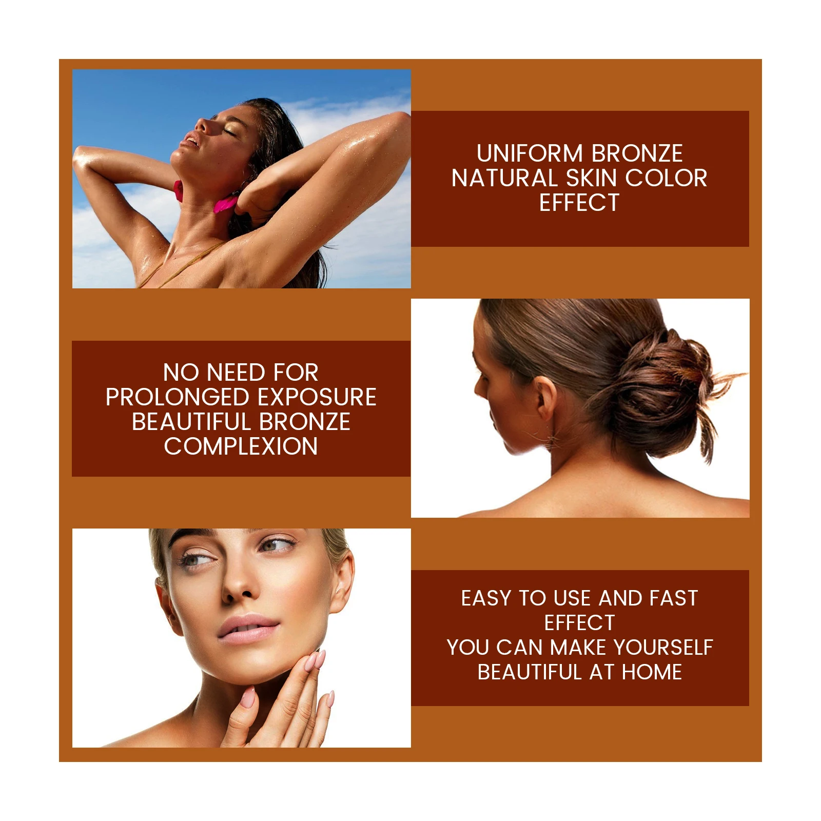 EELHOE Self Tanning Drops Dark Tan Serum 30ml