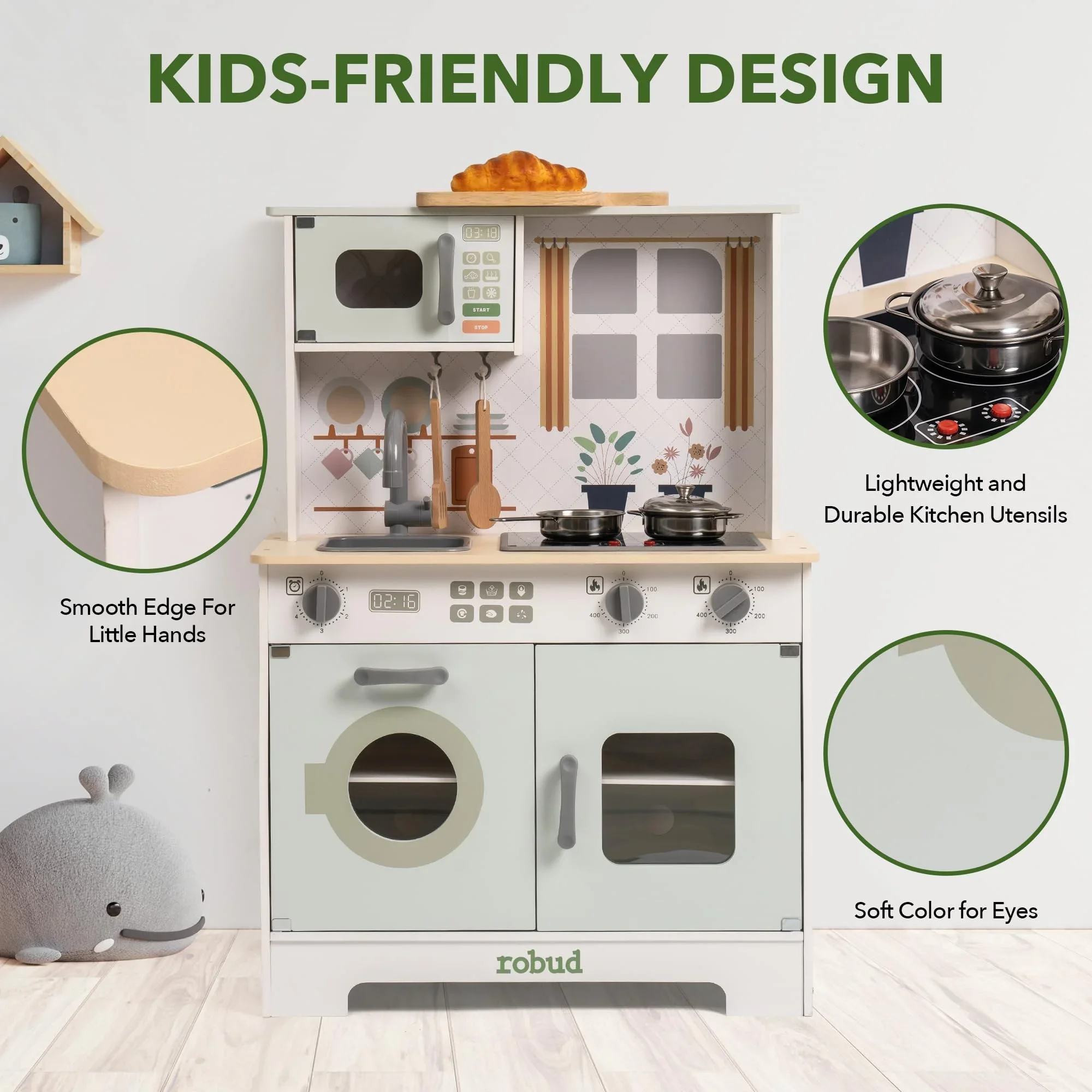Robud Wooden Play Kitchen 2
