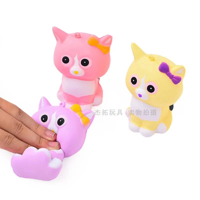 banana fidget toy Kawaii Stress Reliever Toys Slow Rebound Small Animal PU Squishy Toy for Children squeeze toy eyes pop out Squeeze Toys