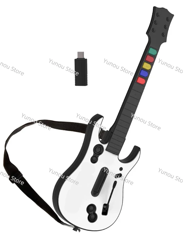 Guitar Hero Game Controller Di Gioco Wireless Guitar Hero Rock Band 2.4G Remote Guitar Handle Console Gamepad 5Key Per Pc Ps3 Pc