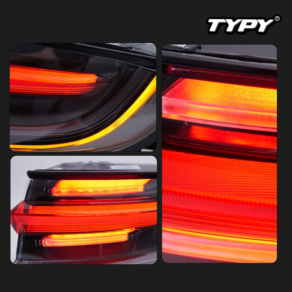 TYPY Upgrade Modified Dynamic Turn Signal Brake Taillight Assembly Car Tail Lamp For Porsche Macan Through Taillights 2014-2017 - Image 5