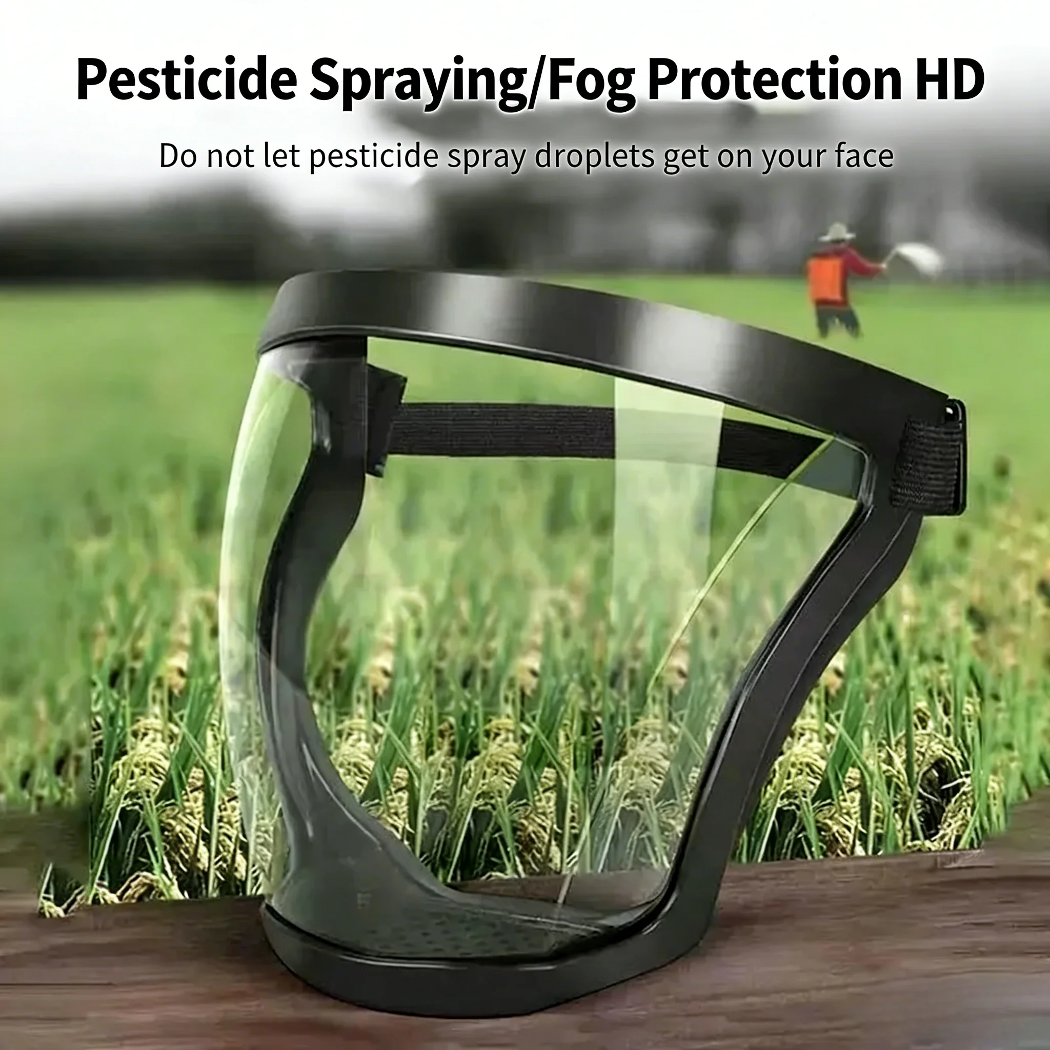 Adult Face Shield Safety Goggles with Detachable Dust Cover Mask