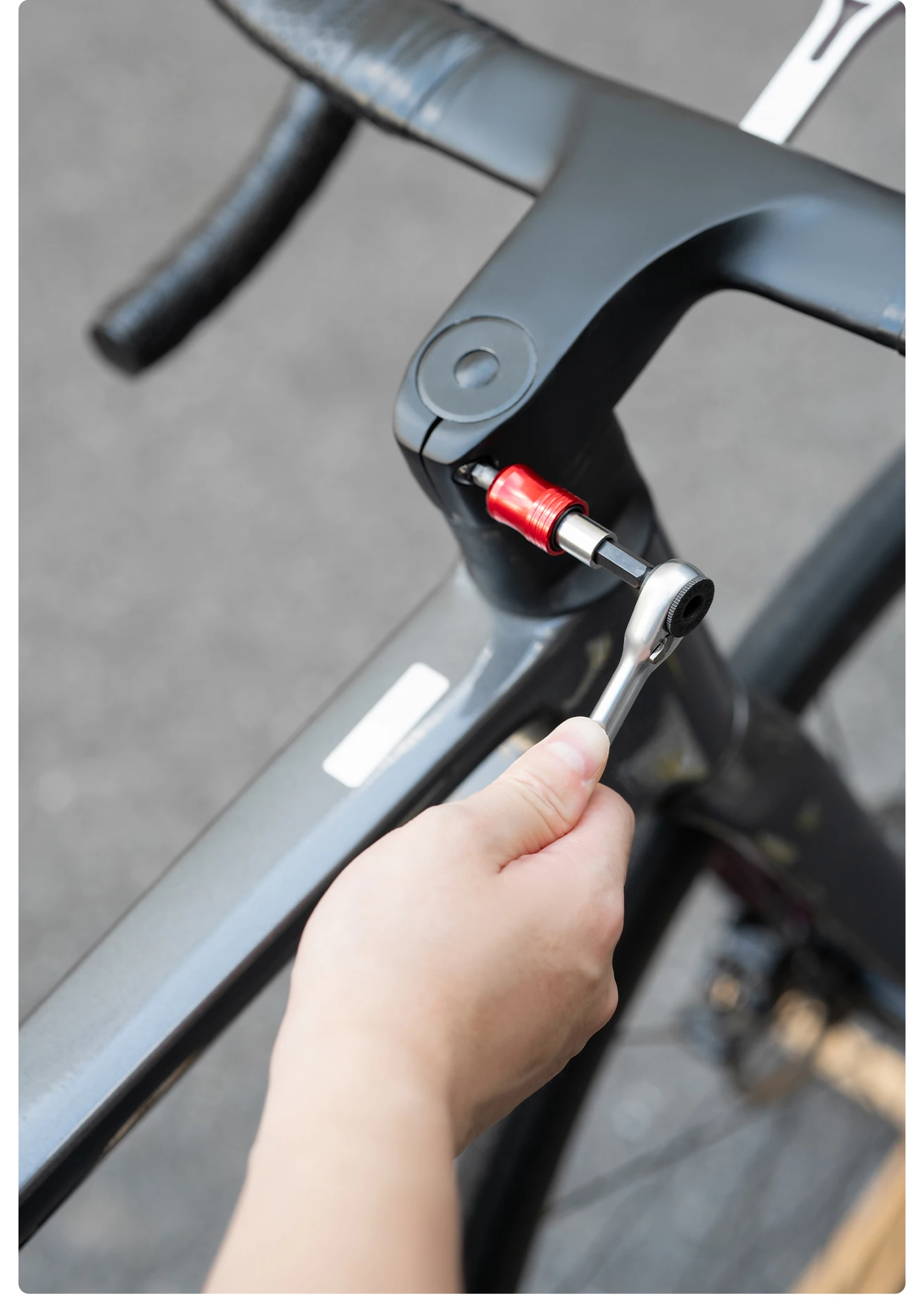ROCKBROS Fahrrad-Reparatur-Werkzeug-Set leicht tragbar Ratschenschlüssel Schraubendreher Fahrradreifenheber Fahrrad-Wartungswerkzeug-Set – Detail 17