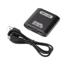 

HDMI-compatible Splitter 1 In 2 Out HDMI-compatible Switcher Hdmi-compatible Splitter One Point Two Split Screen