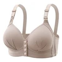 Soutien-gorge Push up Sexy pour femmes, grande taille, boucle avant, bonnet fin réglable, respirant, confortable, sous-vêtements pour mamans d'âge moyen, nouvelle collection 1