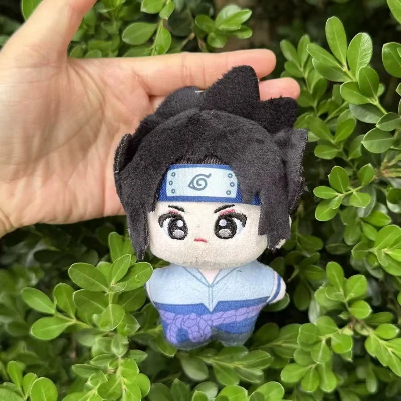 10CM 애니메이션 나루토 사스케 카카시 주변 인형 키체인 펜던트 귀여운 pp 코튼 충전 가방 장식 선물