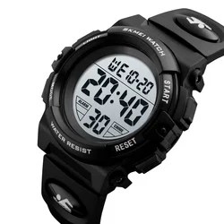 SKMEI 1266 Boys Girls Watch Alarm Clock 5Bar Waterproof Kids Wristwatches LED light Display Digital Children's Watches