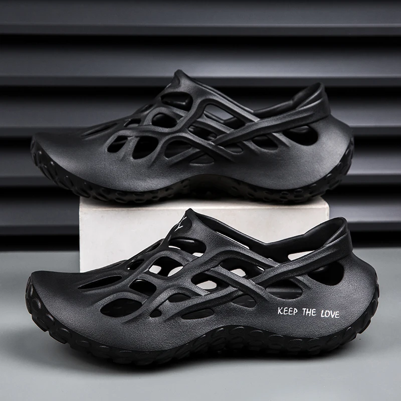 Mode Im Freien männer Sandalen Atmungsaktive Nicht-slip Männliche Strand Schuhe Sommer EVA Mann Hausschuhe Bequem Leichte Weiche Garten – Detail 5