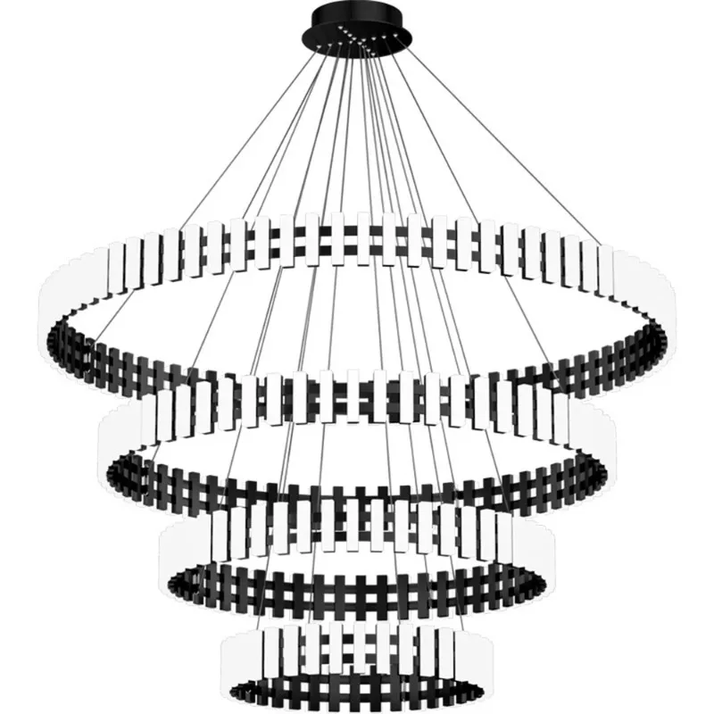 Modern Piano Chandelier Art Round Square Chandelier Lighting Living Room Decoration Restaurant Hanging Light