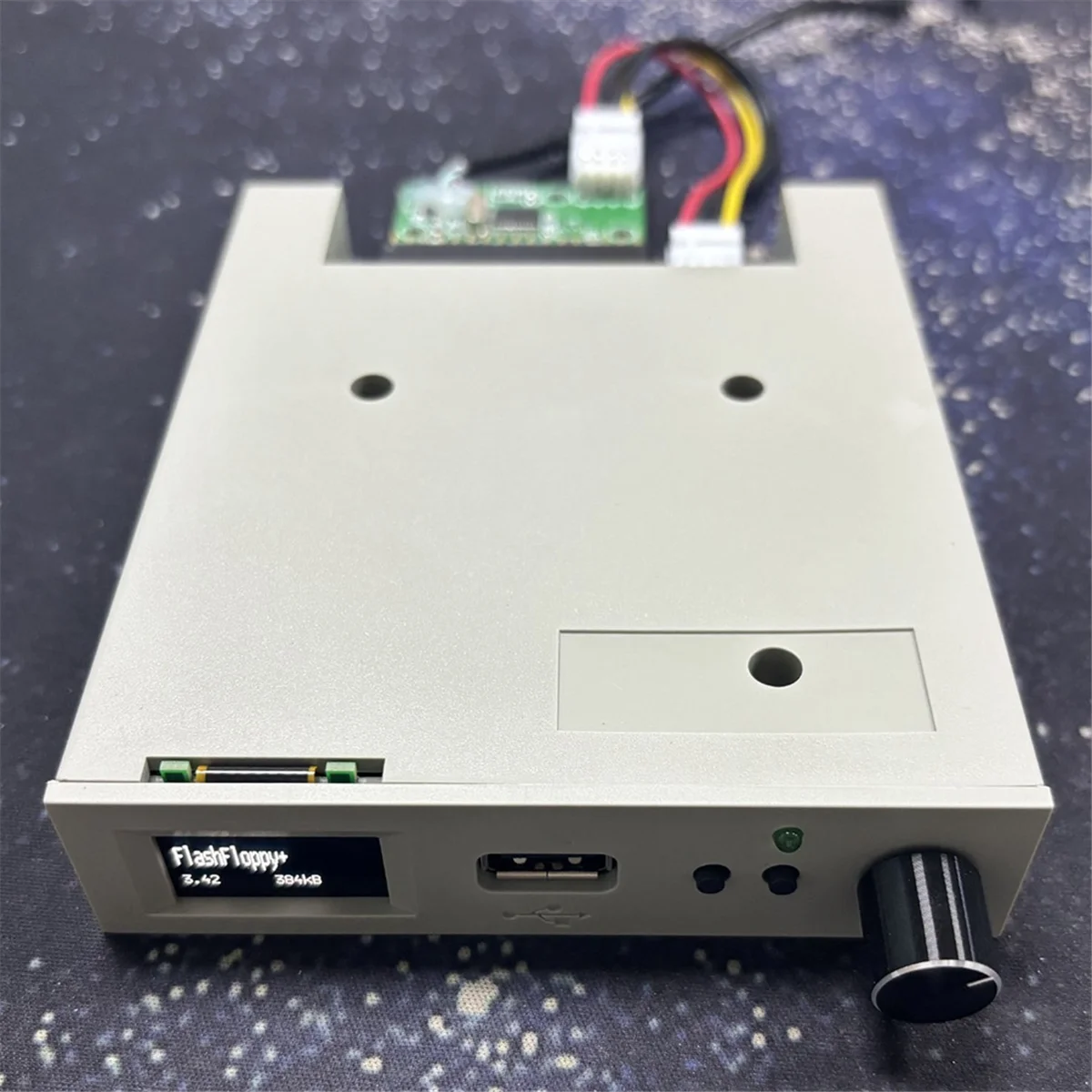 Floppy drive emulator with OLED screen & rotary encoder