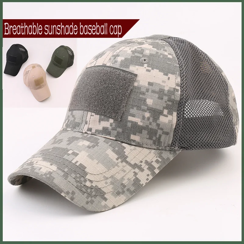 BreathableSunHatsforMenandWomenCamouflageBaseballCap