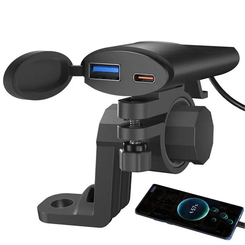 

Motorcycle Charging Phone Mount Motorbike Cellphone Mount Motorcycle Smartphone Mount With Handlebar Holder Tool For Scooter