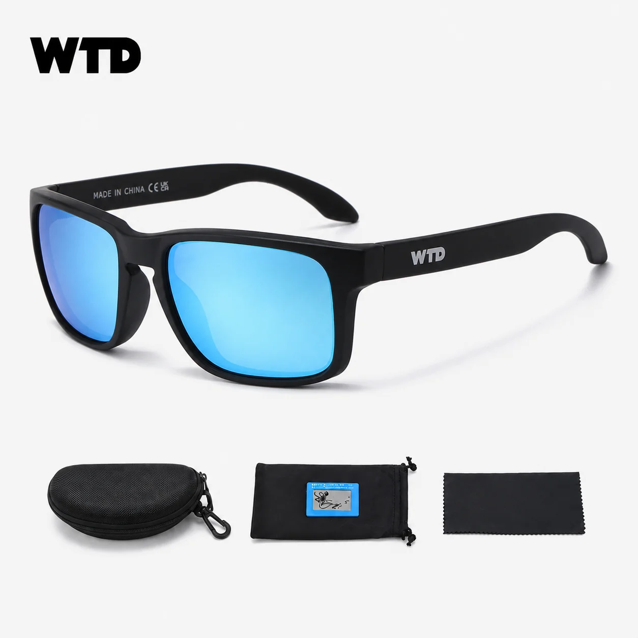 WTD 새로운 편광 선글라스 다채로운 남여 패션 UV400 보호 안경 운전 낚시 야외 스포츠 안경 WTD02