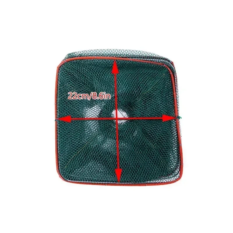 Fishing Traps 1 foldable crab shrimp crayfish net cage outdoor cage net for fish seafood products automatic fishing trap