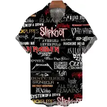  2022 New Men's Short Sleeve Hawaiian Shirt Us 66 Route 3d Print Oversized Hip Hop Shirt Rock Style Resort Casual Shirt 