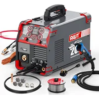 MIG Welder, 200Amp 8 in 1 Gas MIG/Gasless Flux Core MIG/Stick/Lift TIG/Spot Welding/Spool Gun Aluminum MIG Welder 1