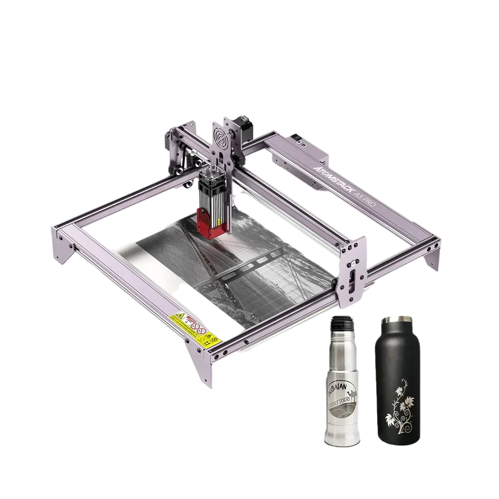 

ATOMSTACK Wholesale A5 Pro 40W Portable Desktop Mini Wood Acrylic Laser Cutting Metal Jewelry Box Engraving Machine