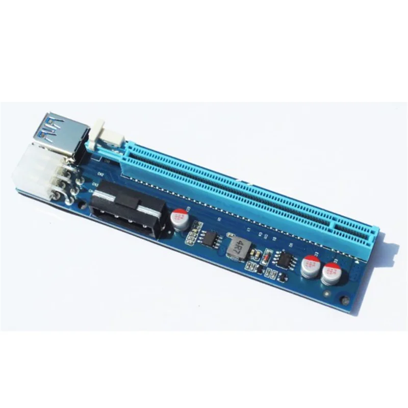 6 Spille E Pin Pcie Pci-E Pci Express Riser Card 1X A 16X Usb 3.0 Cavo Dati Sata A Pin Di Alimentazione Per Btc Miner Macchina