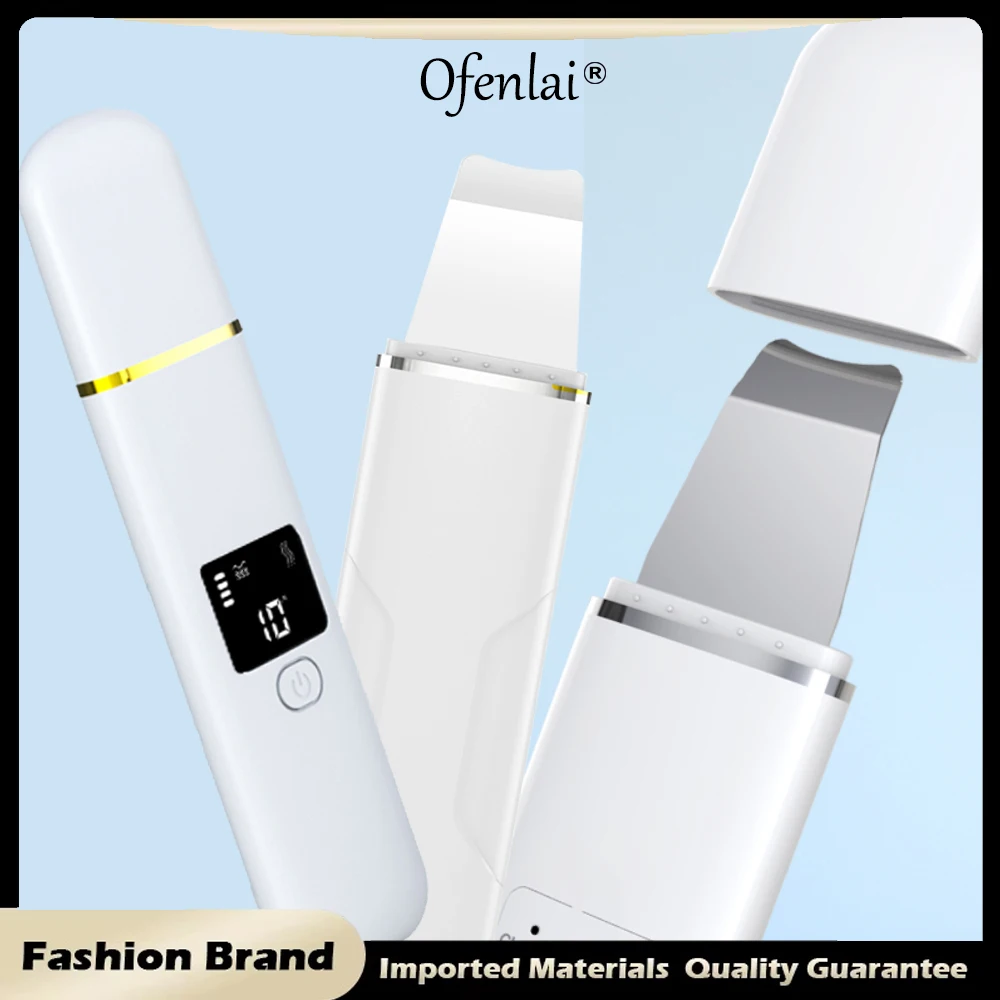 Ultrasonic Face Spatula Skin Scrubber Professional Skin Cleaning Devices Scraper Facial Cleansing Spatula Screen Scrubber