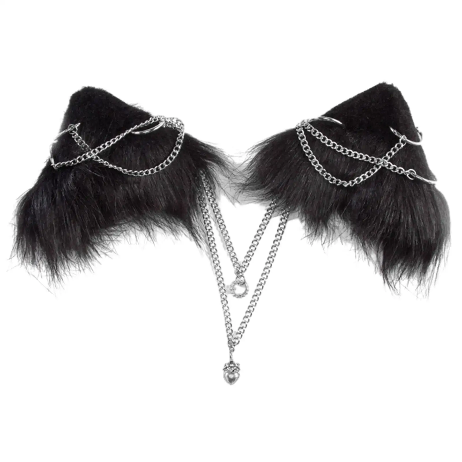 

Plush Cat Ears Hair Clips Halloween Decorations Dress up Performance Hairpin