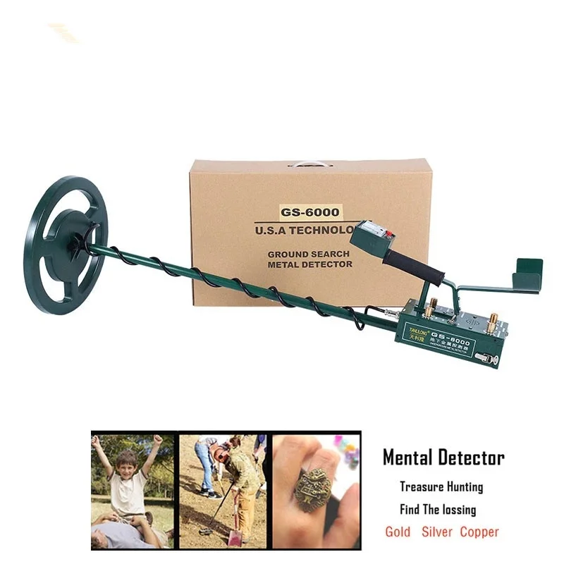 with Charger GS-6000 Professional Metal Detector Pinpointer Gold Treasure Finder Pinpointing Seeker Underground Metal Detector 2
