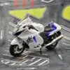 1/9 Suzuki Hayabusa GSX-1300R Toy Motorcycle Racing Model Diecast Miniature Large Size Lightable Collection Gift Boy Children 5