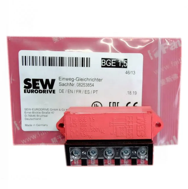 

New Sew Eurodrive DC Motor Brake Rectifier 08253854 BGE 1.5 in Stock