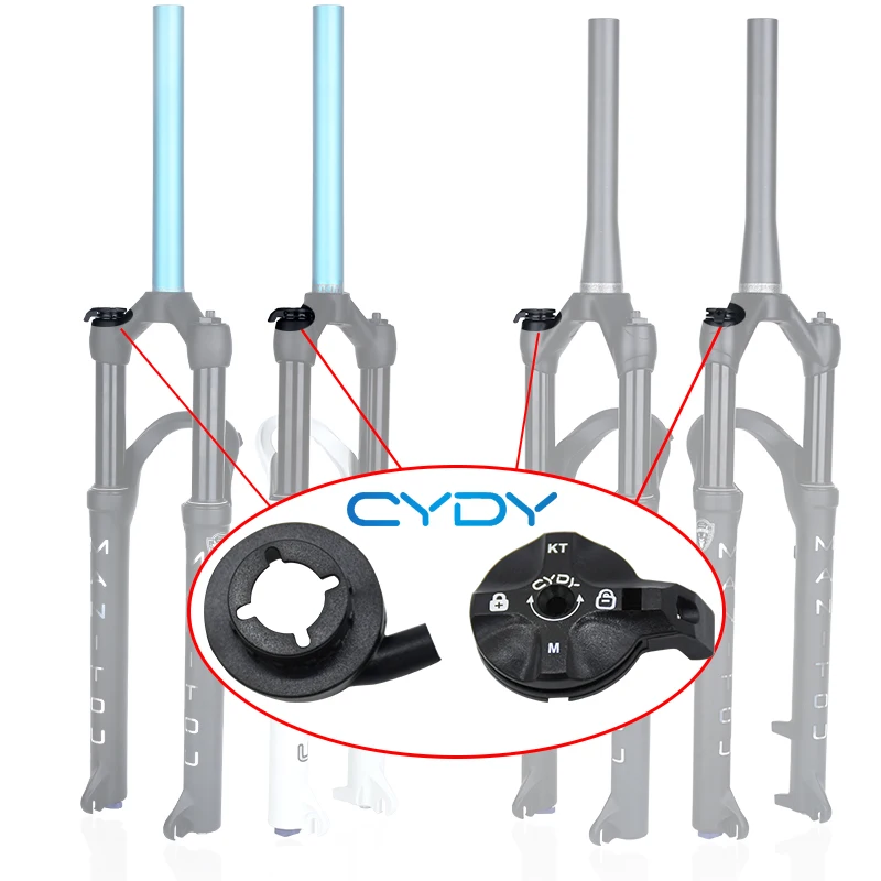 Cydy Mtb Bicycle Front Fork Wire Control Cover Manitou Fork Remote Control Plastic Cover Bike Cycling Accessories