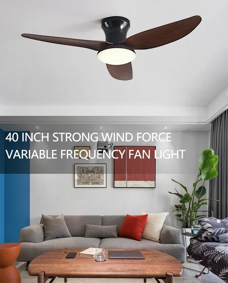 Description Picture 3 of itemModern Black White Floor DC Motor Ceiling Fans with Remote Control Simple Ceiling Fan with Light Home Fan110V220V Electronic Fan