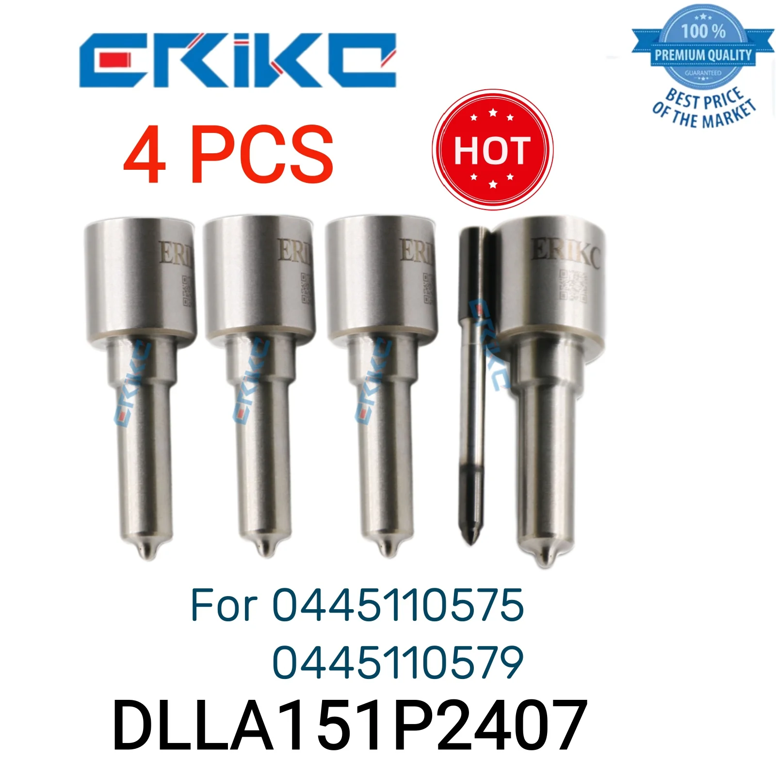

4 шт., топливные форсунки DLLA151P2407, Assy 0 433 172 407 DLLA 151 P 2407