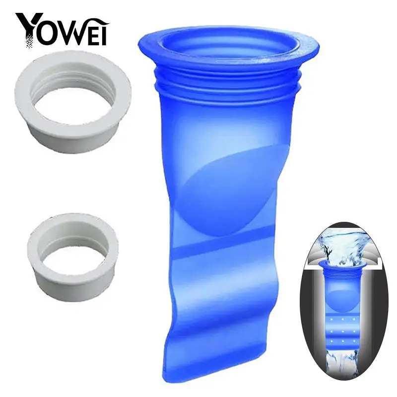 

Floor Drain Anti Odor Smell Sinks Sewer Pipe Silicone Stopper Waste Hair Clogging Water Filter Bathroom Kitchen Toilet Strainers