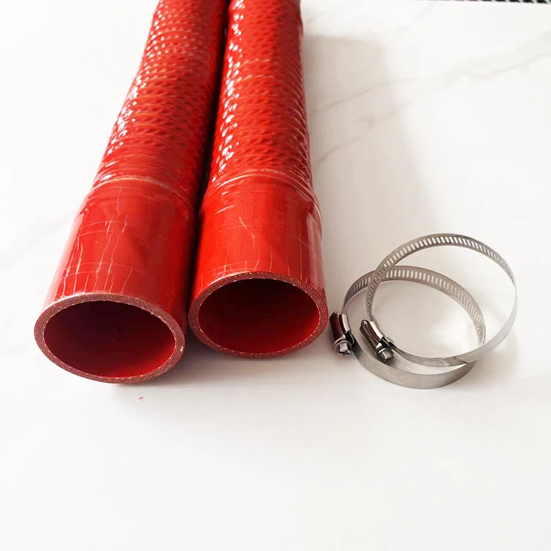 Silikon-Flexschlauch 70mm Innendurchmesser 400mm - Hochtemperatur Kühlerrohr Rot