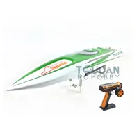 E36 RTR Sword Fiber Glass Racing Speed RC Boat W/1750kv Brushless Motor/120A ESC/Servo/Remote Control Boat Green THZH0039 1