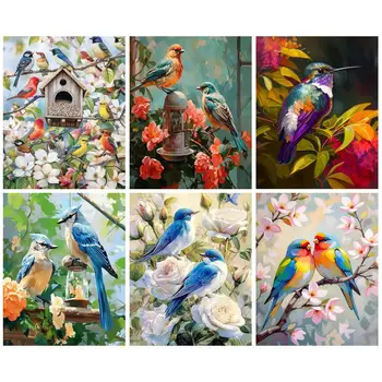Bird Paint By Numbers Canvas Kit 1