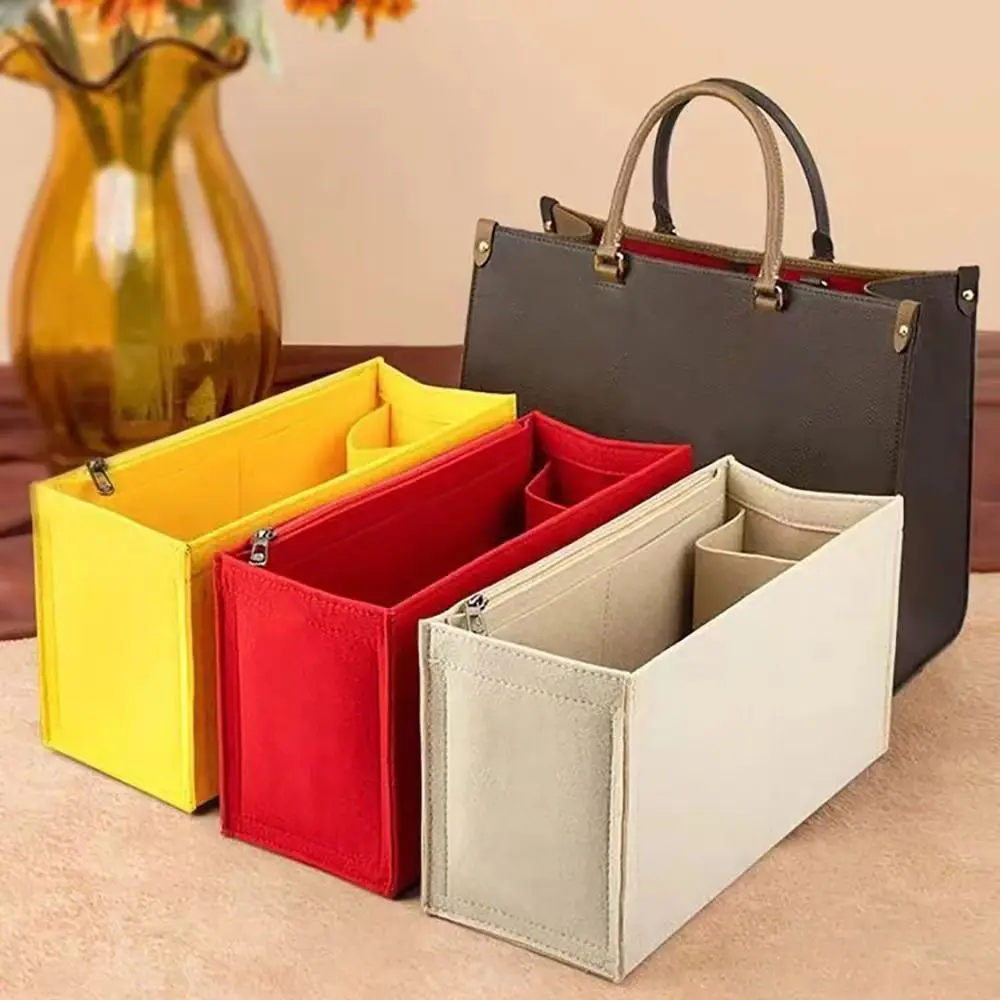 Felt Insert Liner Purse Organiser Pouch Handbag Tote Bag Internal Bag For LV Onthego 2050
