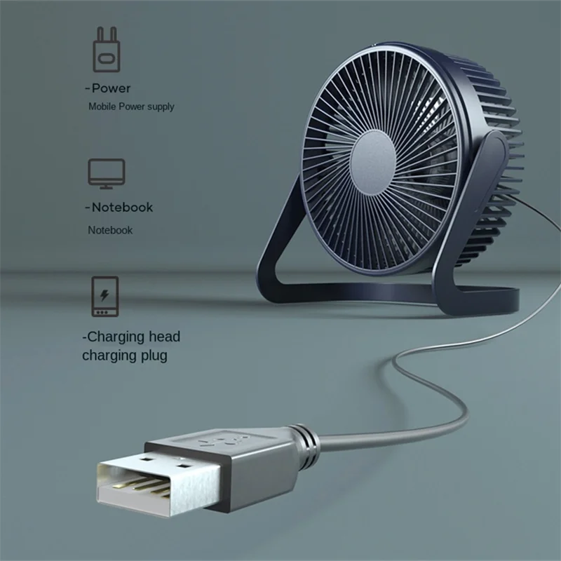 

Portable Cooling Fan USB Desktop Fan Mini Air Cooler Rotation Adjustable Angle For Office Household USB High Quality Desk Fan