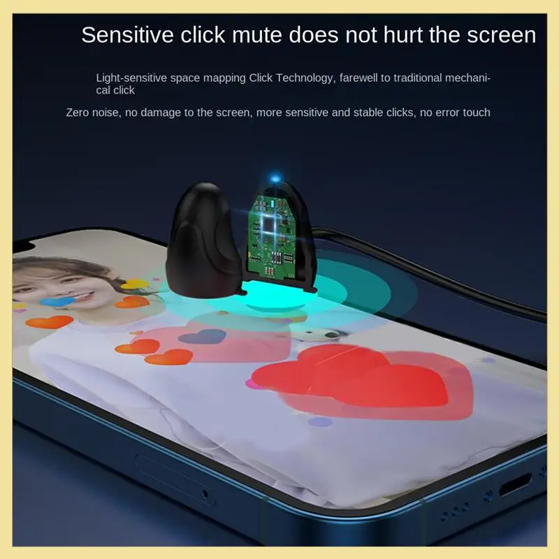 High Quality-App Control Bluetooth Mobile Phone Screen Auto Clicker Simulation Finger Clicker Screen Auto Presser