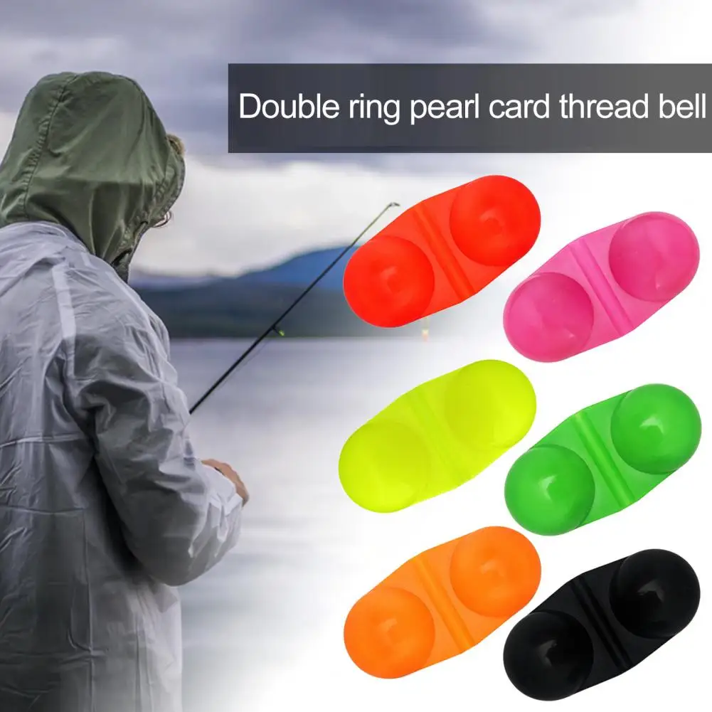 

Погремушки для рыбалки компактные погремушки для лески 20 шт. двойные погремушки с колокольчиками для морской рыбалки портативный размер высокий звук для рыбалки