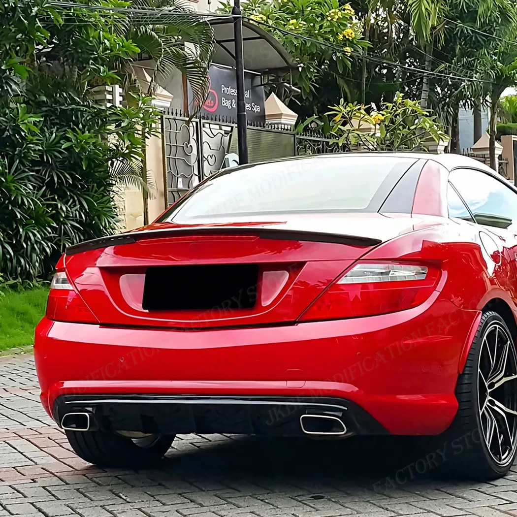 Spoiler per bagagliaio posteriore per Mercedes-Benz SLK SLC R172 AMG 2011 2012 2013 2014 2015 2016 2017 2018 2019 Accessori Trim Wing - immagine 3