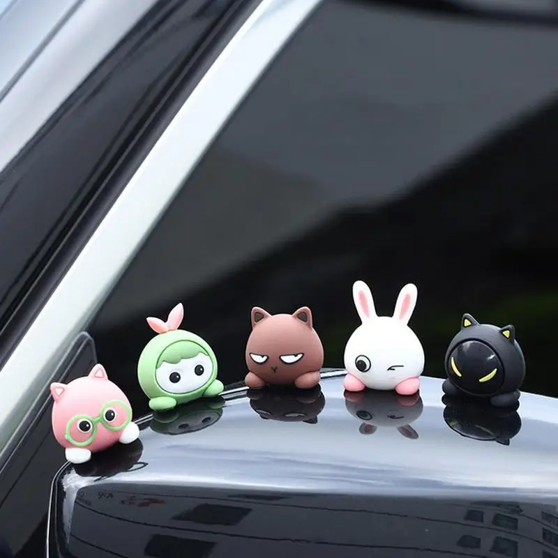 

Cute Cartoon Figures Car Dashboard Decoration Ornaments Multipurpose Auto Interior Decor Toy For Automobiles Home And Office