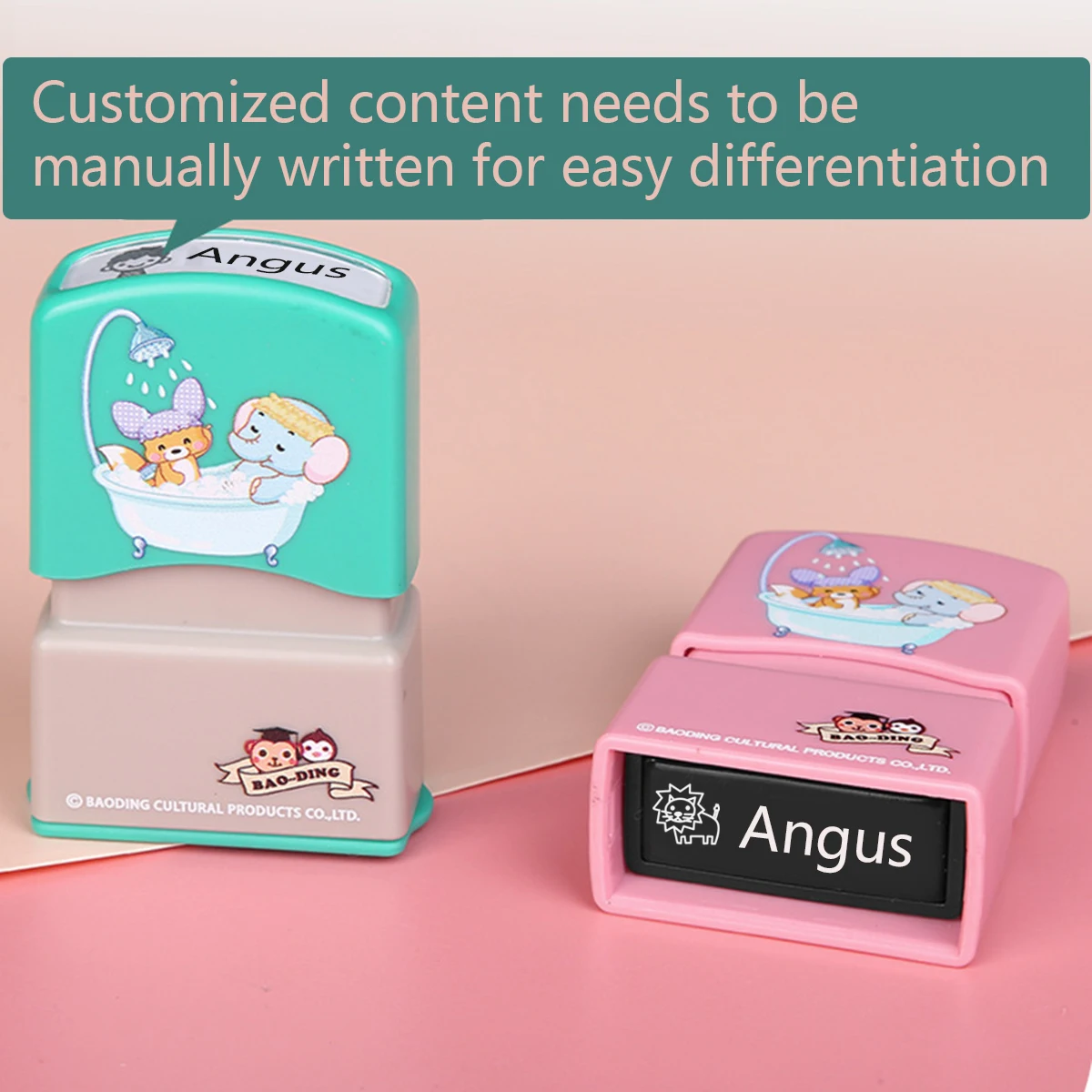 의류용 맞춤형 방수 스탬프, 맞춤형 잉크 패드 스탬프, 어린이 이름 스탬프, 남성 및 여성