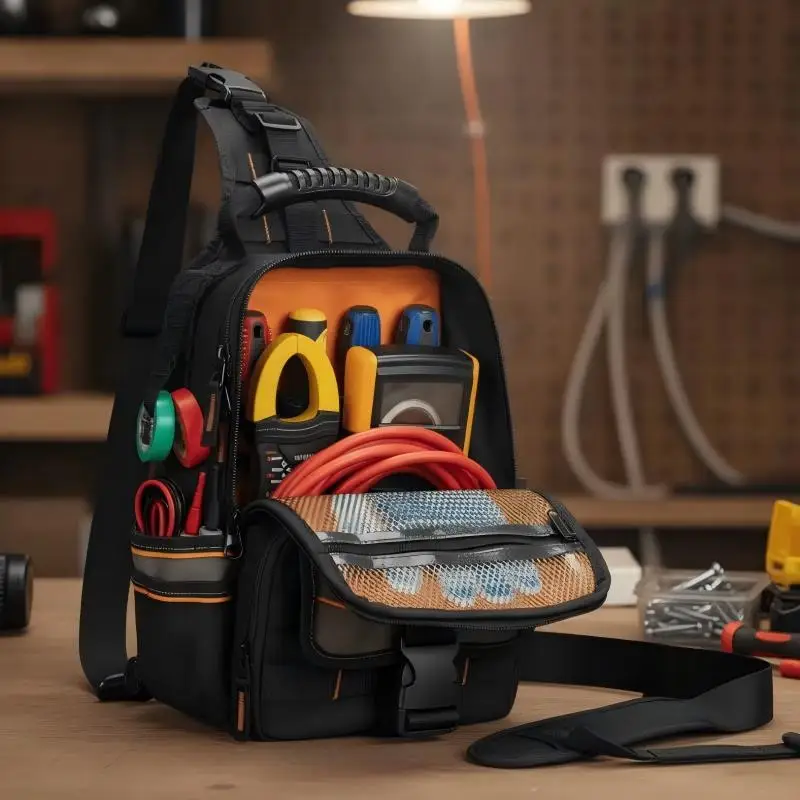 Portable Repair and Storage Bag with Handle and Shoulder Strap Repair Kit