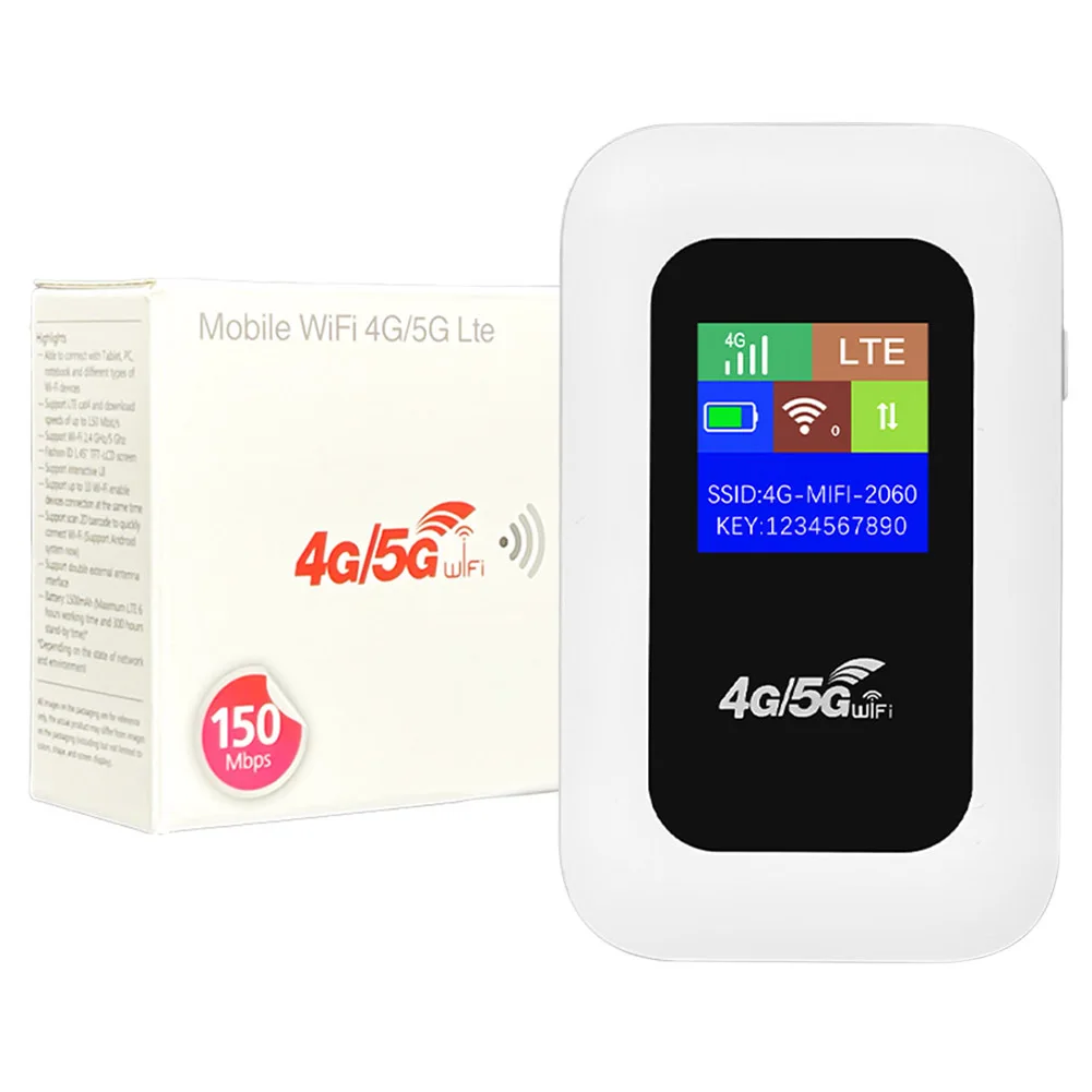 Portable 4G LTE WiFi Router and Mobile Hotspot with SIM Slot and Repeater Functionality