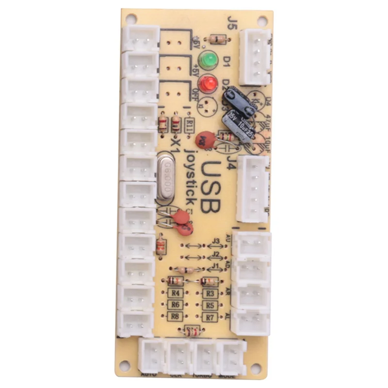 ABVO-2X 5V LED 제로 딜레이 보드 아케이드 게임 USB 인코더 PC용 라즈베리 파이 조이스틱 제어 푸시 버튼 연결 케이블