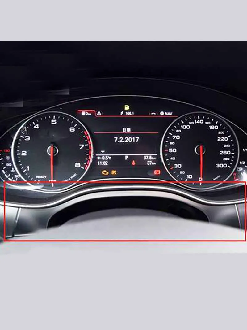 

Хромированная панель автомобильной консоли для Audi A6L C7 2012 2013 2014 2016 2015 2017 2018