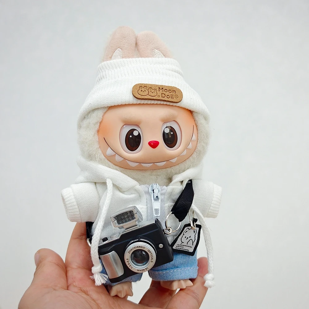 Conjunto de uniforme Cool Shadow de Labubu Academy: atuendo de muñeca inspirado en ídolos