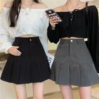 Pleated Skirt Women Y2k Harajuku White Pencil Skirt Uniforms Safety Pants Summer Solid Color Casual Mini Kawaii Skirt Fashion - Image 4