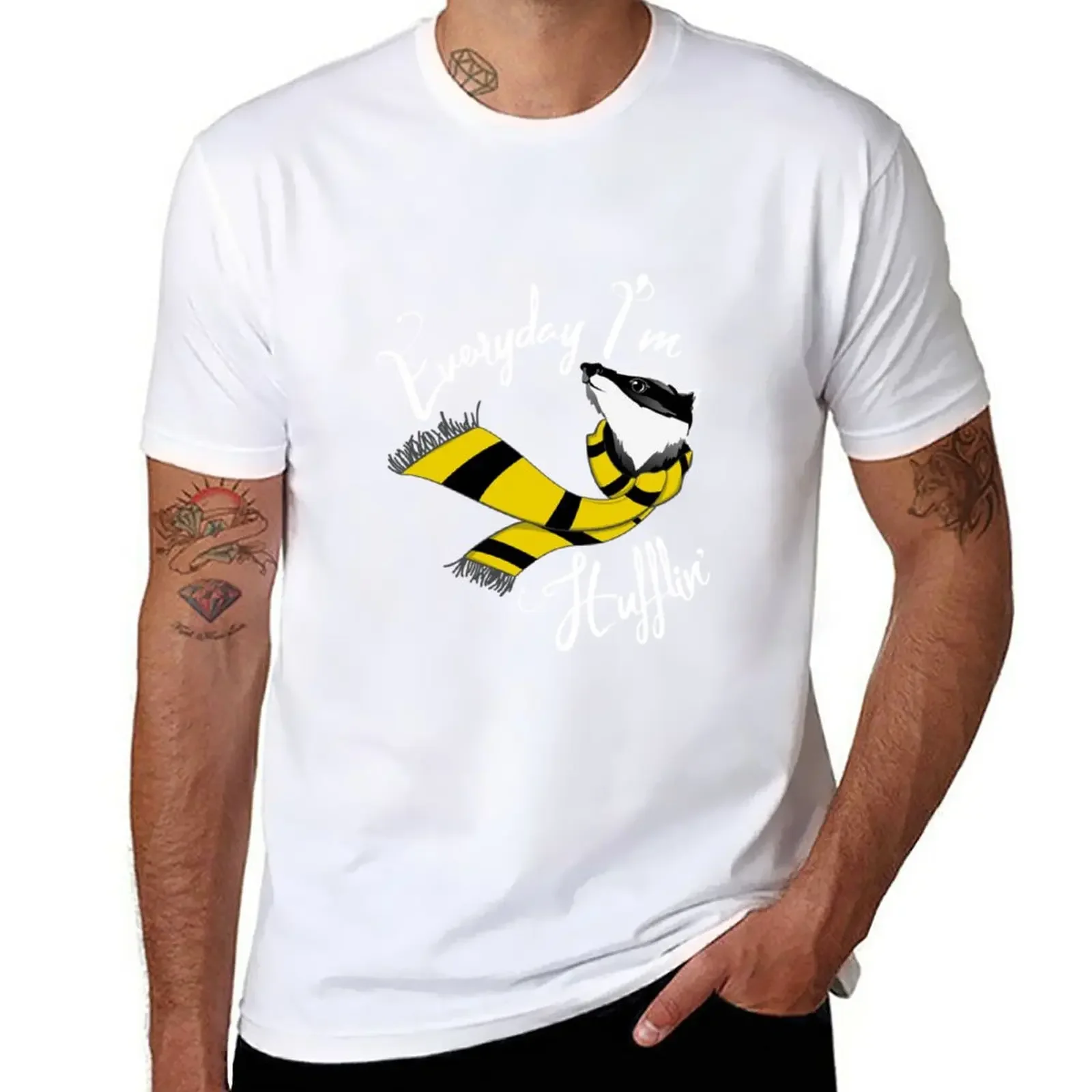 

Everyday I'm Hufflin' T-Shirt quick drying blanks tees men t shirt
