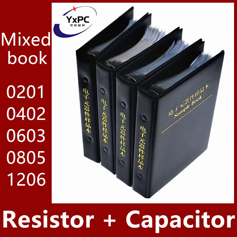 Capacitor Resistor Mixed book 0201 0402 0603 0805 1206 1 FR07 SMD SMT