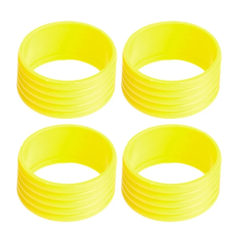 Silicone Tennis Racquet Grip Rings Racket Bands Non Slip Racket Rubber Bands Set